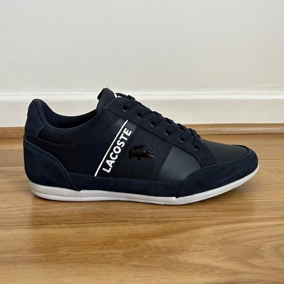 Lacoste Chaymon Suede Sneakers Men\'s Size 10.5 Dark Blue main image 4